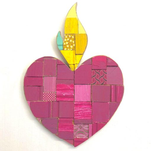 BlocART Heart with Flame - Pink