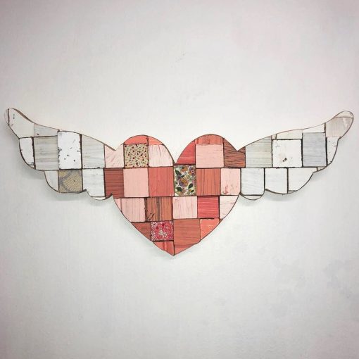 Heart with Wings - Coral